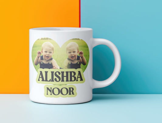Personalized Photo Mug – Custom Text & Image Gift